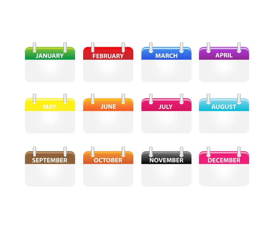Calendar Color Codes