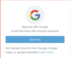 Local Services Ad - Reserve with Google Integration
